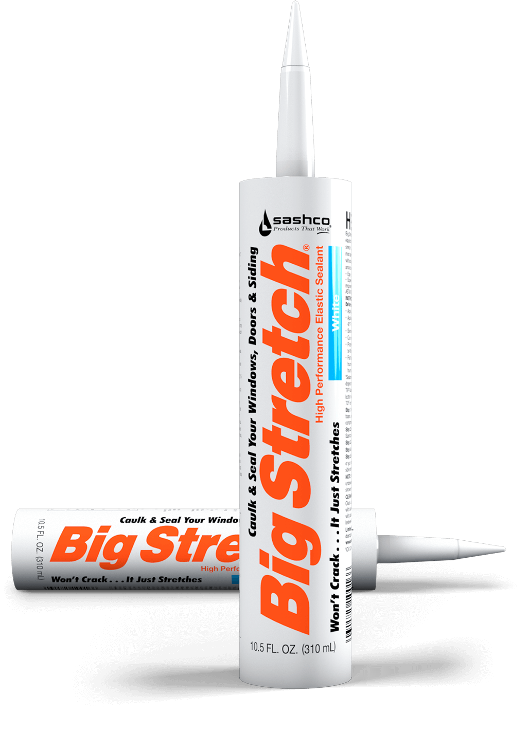 Sashco Big Stretch White Caulk 10.5oz